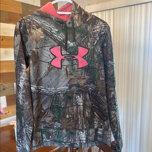 Under Armour Women’s Camo Hoodie - Pink Logo